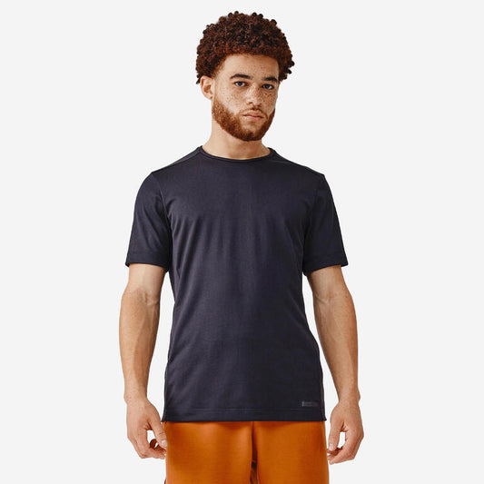Men's Breathable Running T-Shirt - Black
